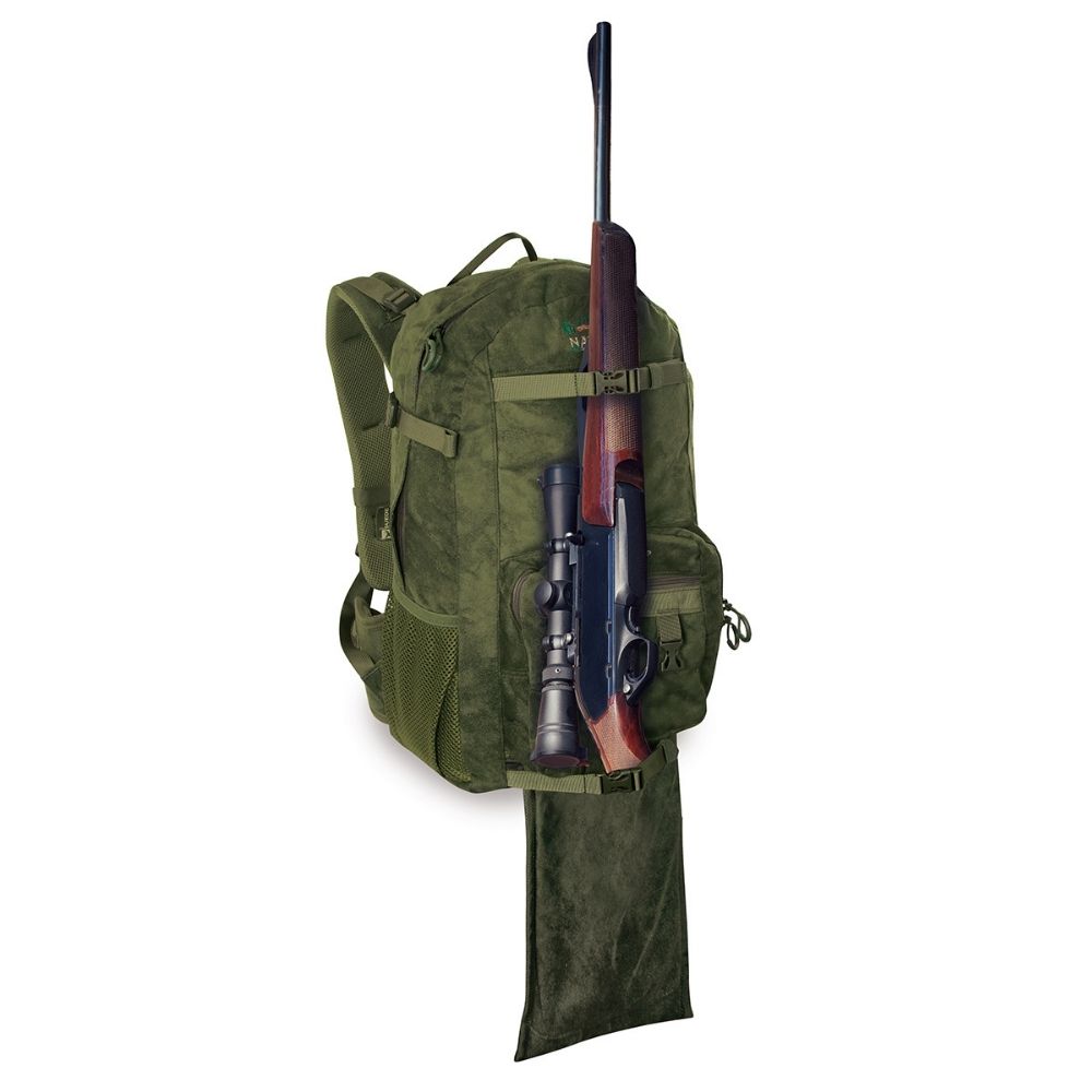 Mochila de caza con bolsillo para rifle Suede 28 litros PF Pro Nature by  Marsupio - El Caldén Outdoor