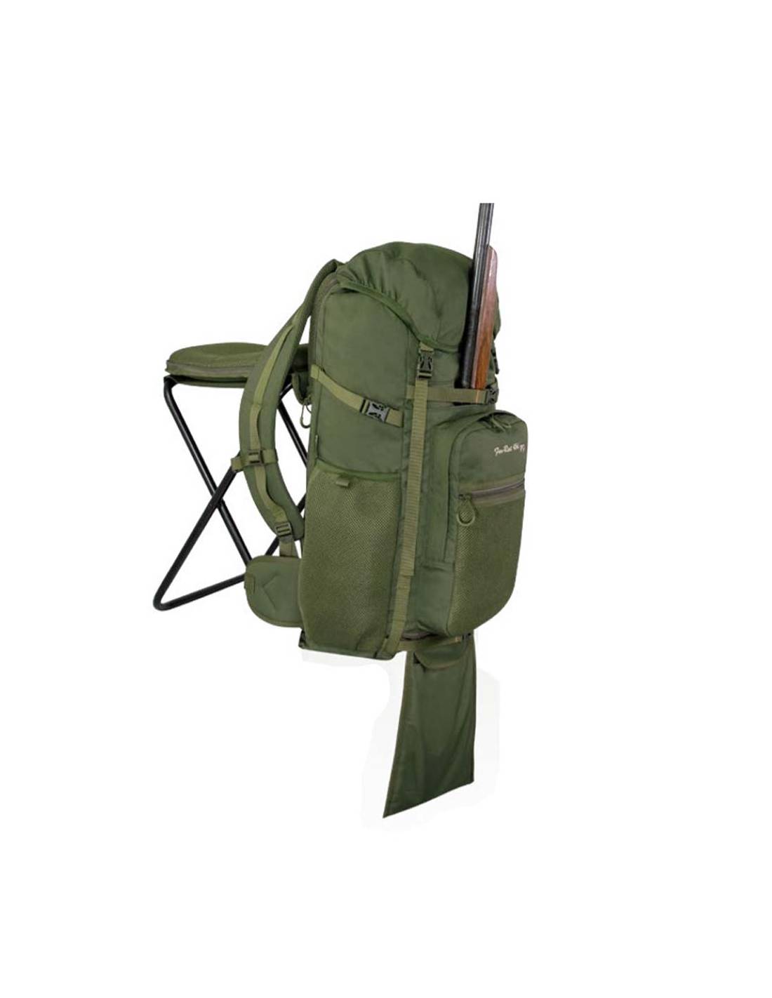 Mochila de caza con bolsillo para rifle y silla For-Rest 45 litros