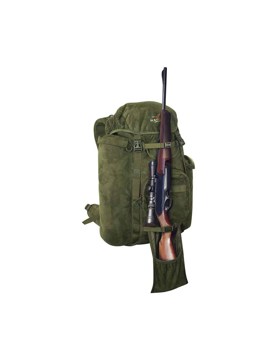 Mochila de caza con bolsillo para rifle Suede 45 litros PF Nature by  Marsupio - El Caldén Outdoor