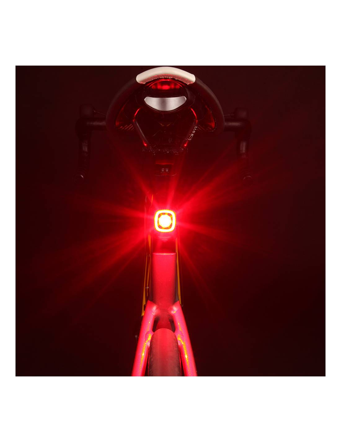  Padonow Luz trasera de bicicleta inteligente: luces  intermitentes de encendido/apagado automático, linterna de advertencia LED  con parte trasera roja, montaje fácil, luz trasera de freno de seguridad  para ciclismo, recargable por