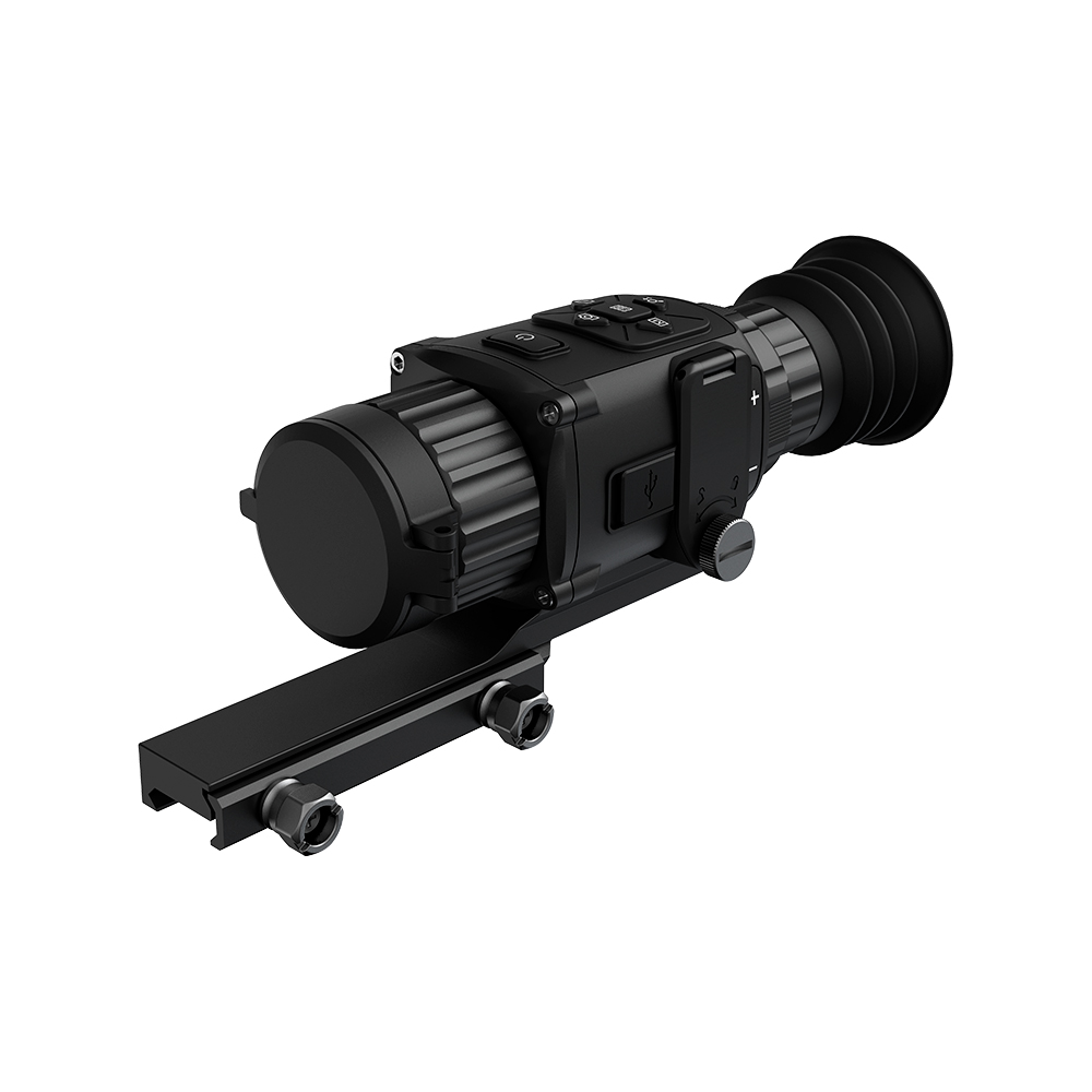 Monocular de imágenes térmicas para caza 384X288 (50 Hz), alcance de rifle  térmico de 12 μm, lente de 0.748 in, visores de visión nocturna para rifles