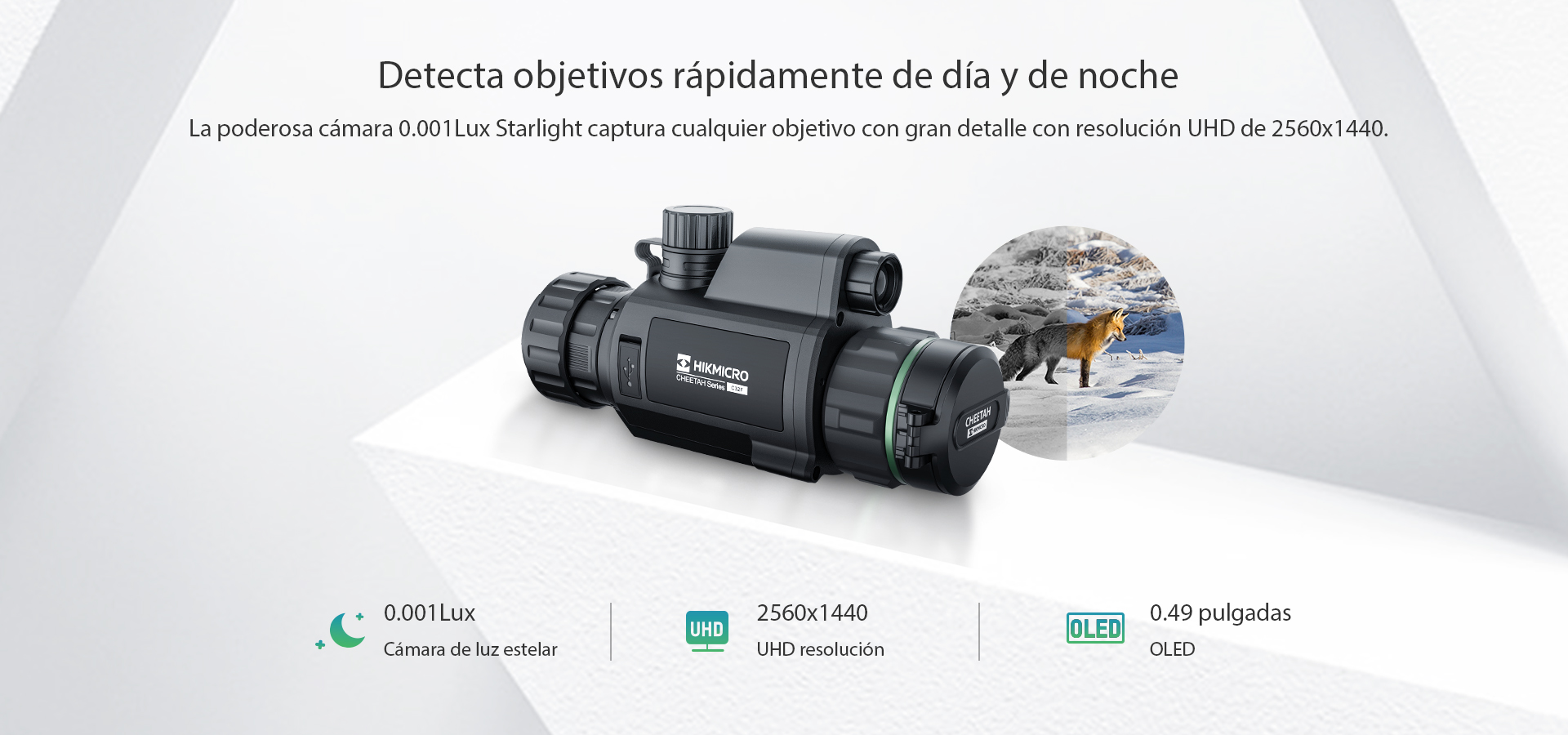 Monocular nocturno digital con modo día Heimdal H4D con IR de 850