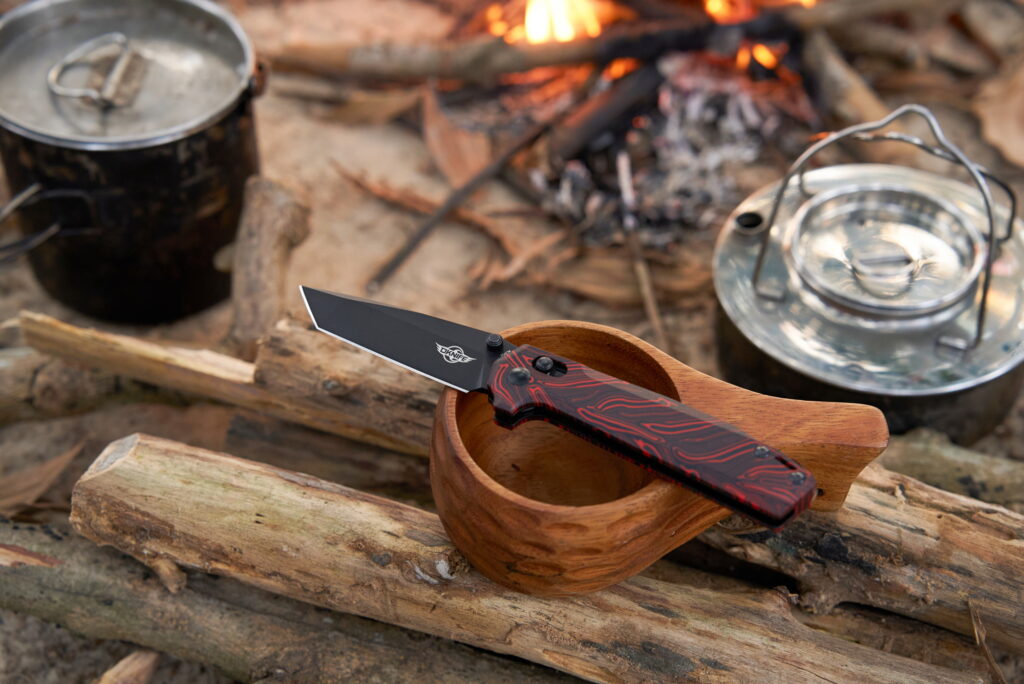 Navaja Oknife Rubato Damascus imagen Lifestyle