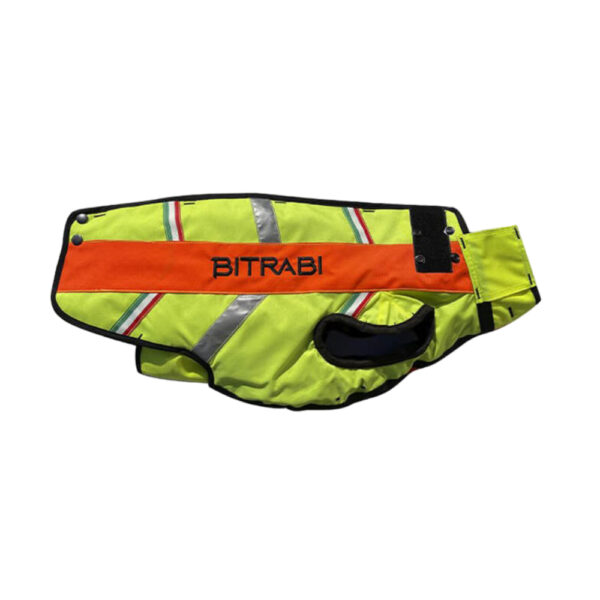 Chaleco protector para perros Sicur Dog Bitrabi lateral amarillo