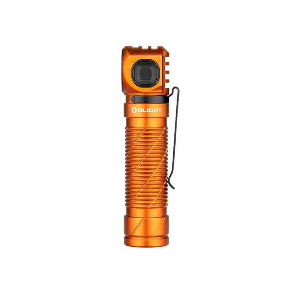 Linterna LED Perun 3 3.000 lúmenes Olight Naranja imagen lateral interruptor