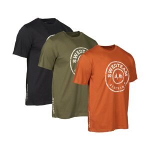 Camiseta Ultra con logo Swedteam imagen principal negra verde naranja