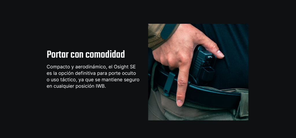 Visor de punto rojo compacto multi retícula con batería extraíble Osight SE comodidad
