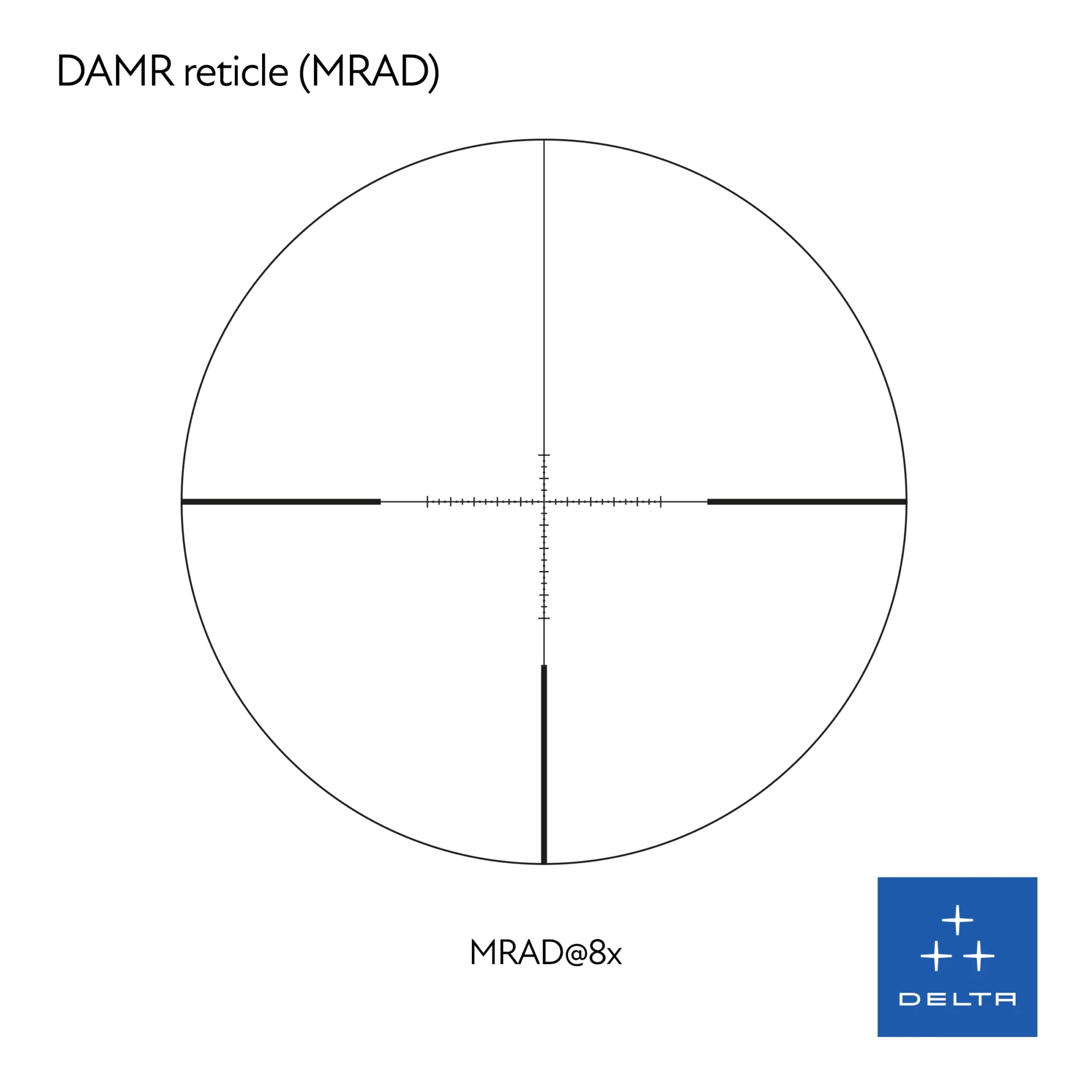 Visor Delta Stryker HD 1-8x24 SFP imagen retícula MRAD