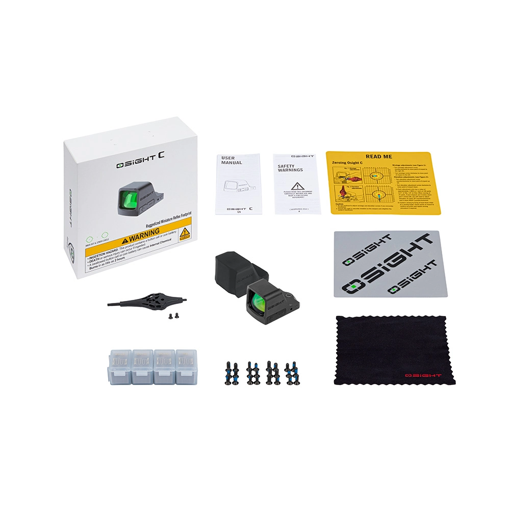 Visor de punto verde Osight C GN multi retícula imagen caja