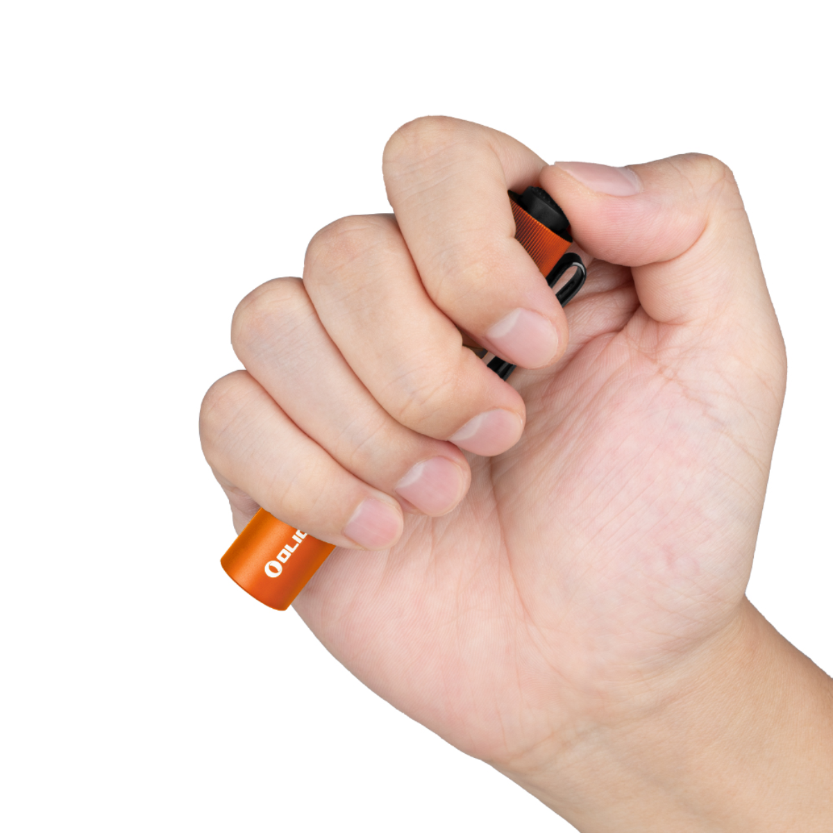 Linterna EDC Olight i3T 2 naranja imagen mano