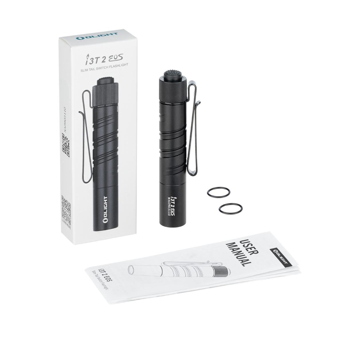 Linterna EDC Olight i3T 2 negro imagen accesorios caja