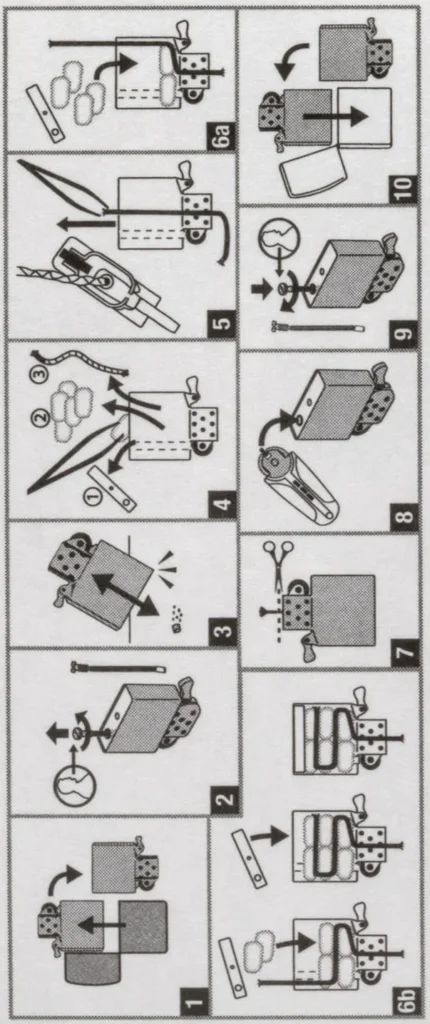 Mechas de recambio Zippo instrucciones