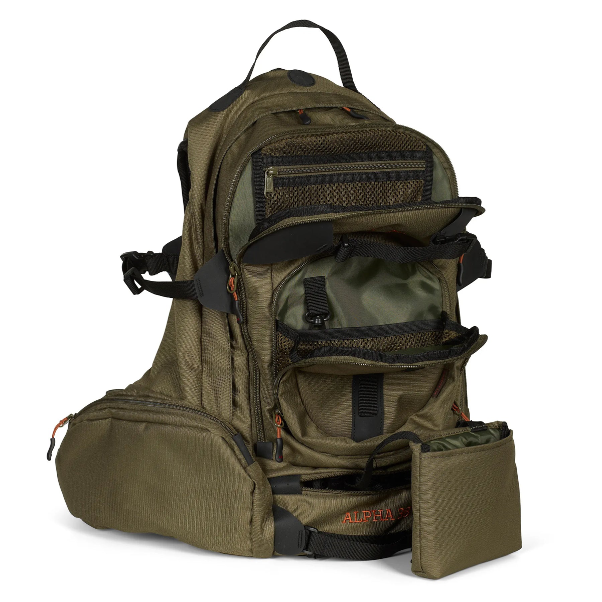 Mochila Swedteam Alpha 38 litros imagen abierta