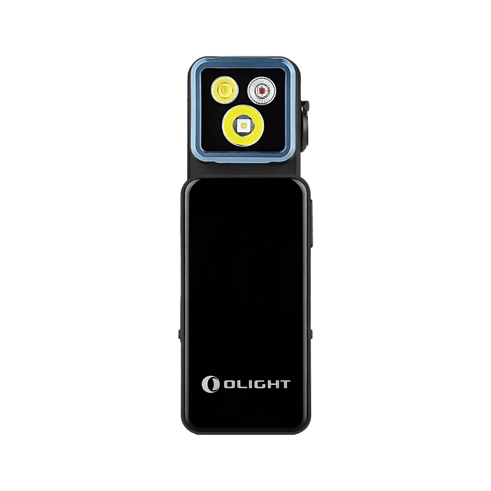 Linterna articulada UV Olight Oclip 2 Pro Premium Negro base imagen frontal