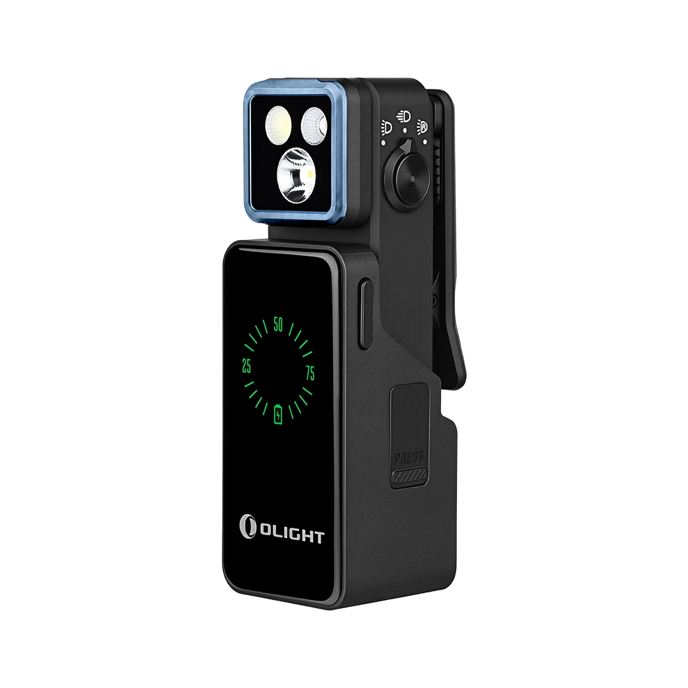 Linterna articulada UV Olight Oclip 2 Pro Premium Negro base imagen secundaria